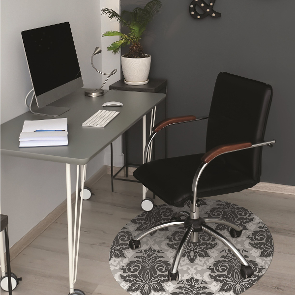 Alfombra silla ordenador Patrón gris
