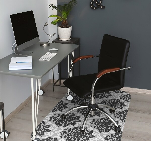 Alfombra silla ordenador Patrón gris