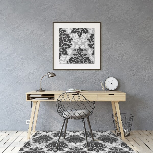 Alfombra silla ordenador Patrón gris