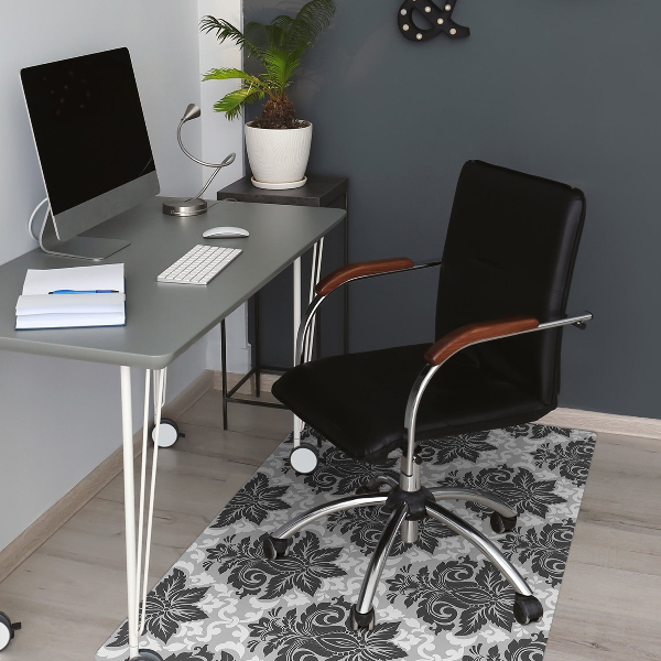 Alfombra silla ordenador Patrón gris