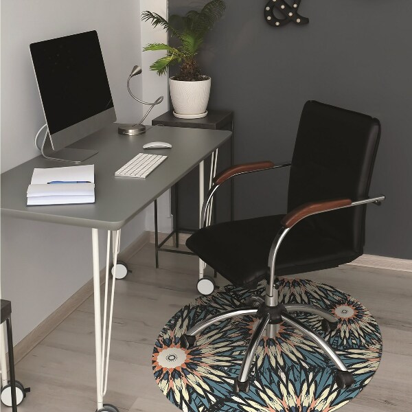 Alfombra silla ordenador Hermoso mandala