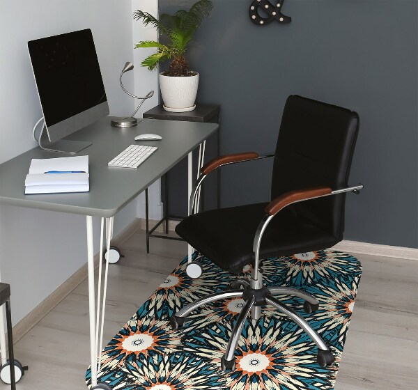 Alfombra silla ordenador Hermoso mandala