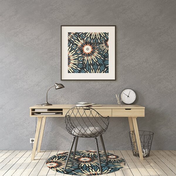 Alfombra silla ordenador Hermoso mandala