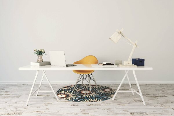 Alfombra silla ordenador Hermoso mandala
