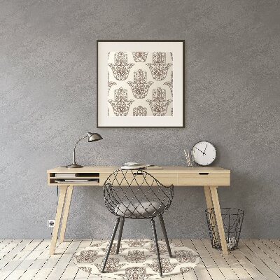 Alfombra para silla de escritorio Símbolo marrón