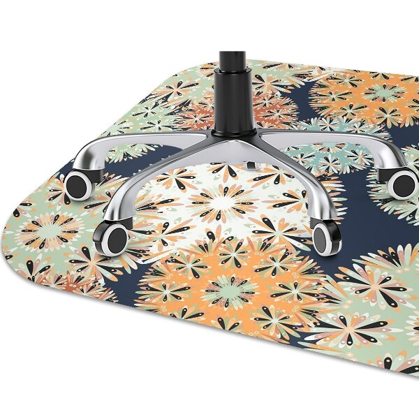 Alfombra para silla de escritorio Mandalas coloridos