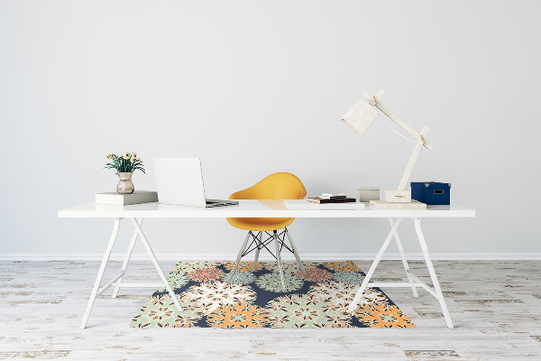 Alfombra para silla de escritorio Mandalas coloridos