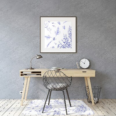 Alfombra para silla de escritorio Acuarela de lavanda