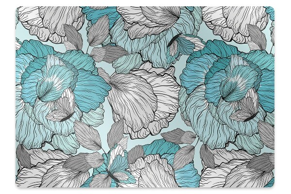 Alfombra para silla de escritorio Composición floral