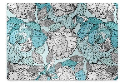Alfombra para silla de escritorio Composición floral