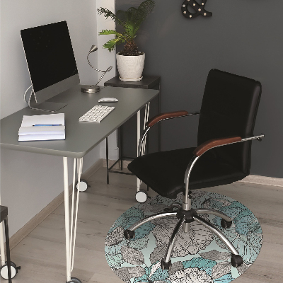 Alfombra para silla de escritorio Composición floral
