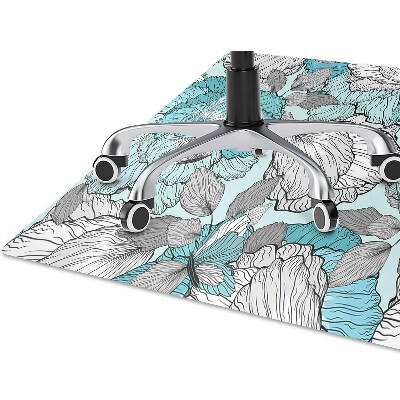 Alfombra para silla de escritorio Composición floral