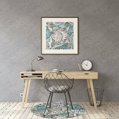 Alfombra para silla de escritorio Composición floral