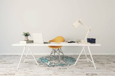 Alfombra para silla de escritorio Composición floral