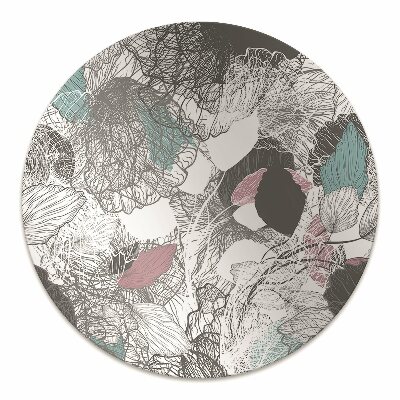 Alfombra silla ordenador Patrón floral