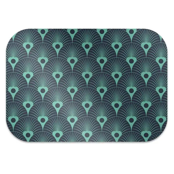 Alfombra silla ordenador Azul neón