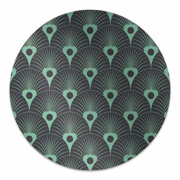 Alfombra silla ordenador Azul neón