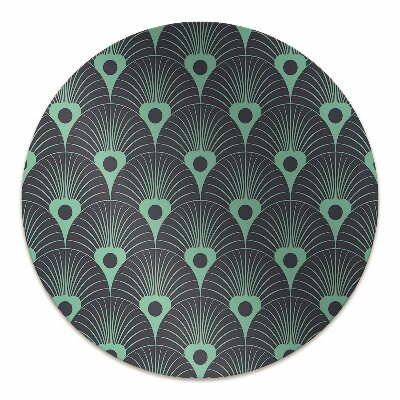Alfombra silla ordenador Azul neón