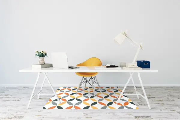 Alfombra silla ordenador Ruedas geométricas