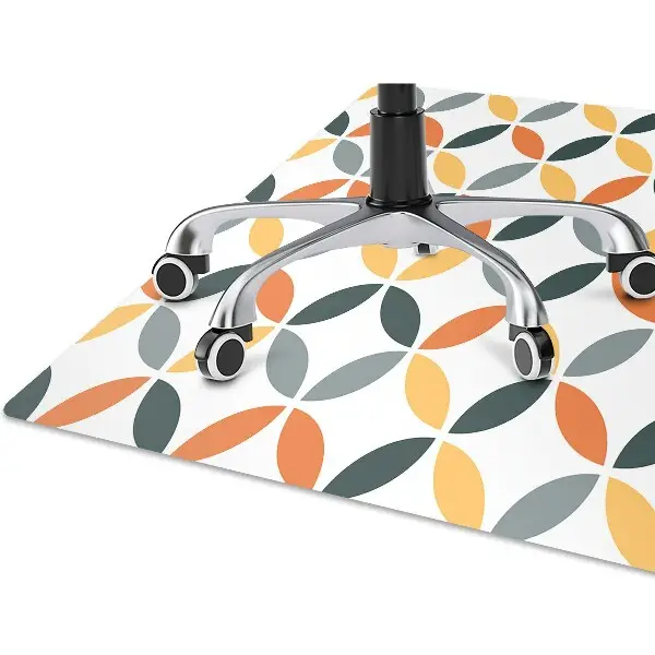 Alfombra silla ordenador Ruedas geométricas