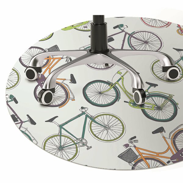 Alfombrilla para silla de escritorio Bicicletas de la ciudad