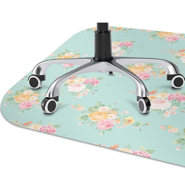 Alfombra silla ordenador Ramas pastel
