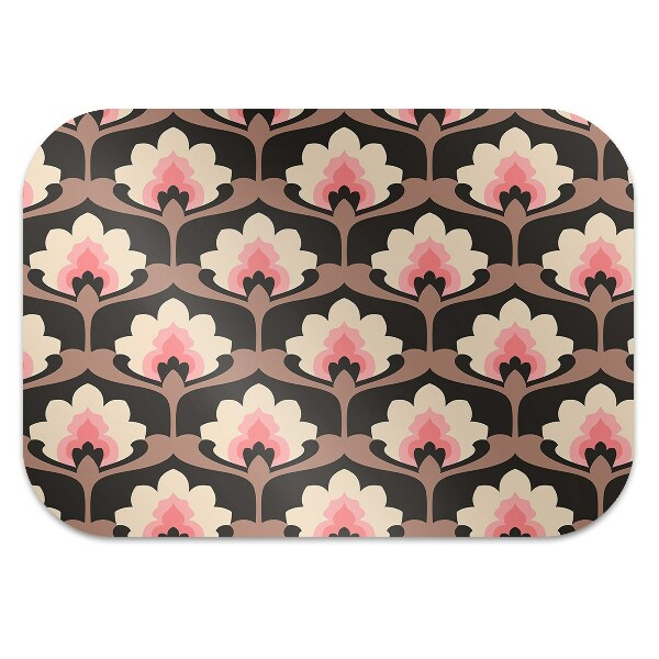 Alfombra silla ordenador Patrón floral