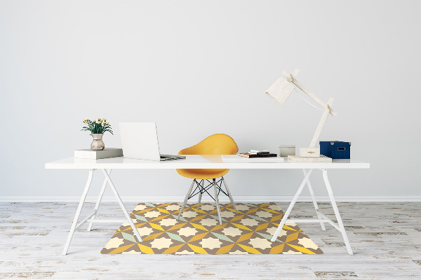 Alfombra silla ordenador Patrón retro