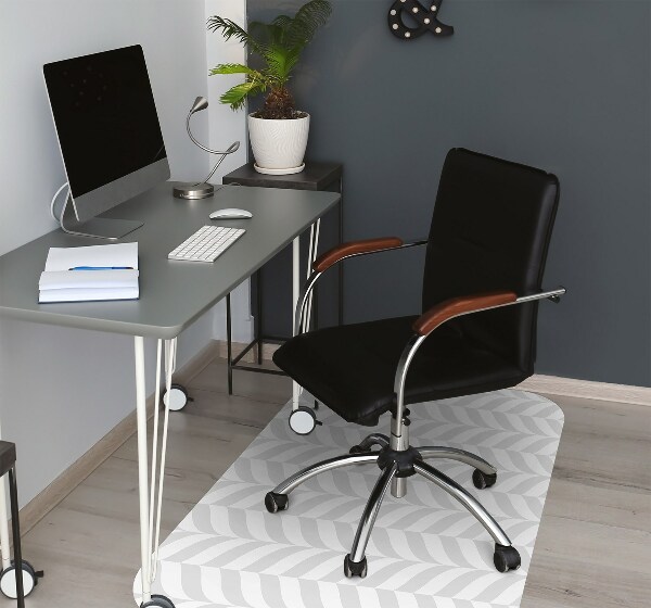 Alfombra silla ordenador Ilusión gris