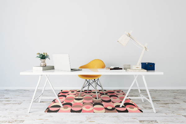 Alfombrilla para silla de escritorio Círculo vintage