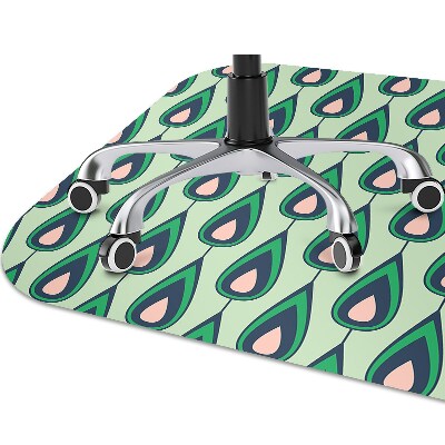 Alfombra para silla de escritorio Lágrimas verdes