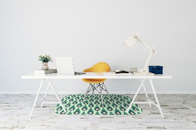 Alfombra para silla de escritorio Lágrimas verdes