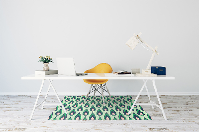 Alfombra para silla de escritorio Lágrimas verdes