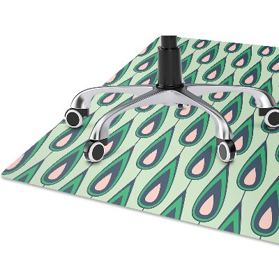 Alfombra para silla de escritorio Lágrimas verdes