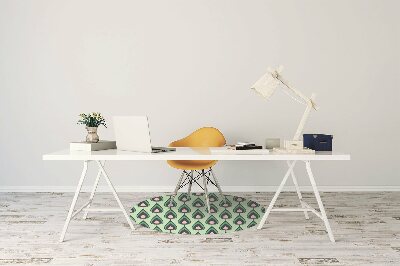 Alfombra para silla de escritorio Lágrimas verdes