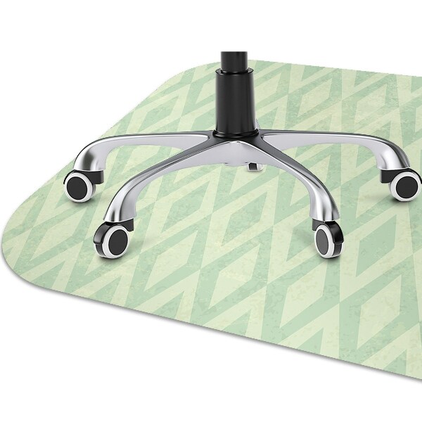 Alfombra silla ordenador Rotos verdes