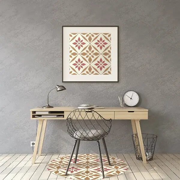 Alfombra para silla de escritorio Patrón floral