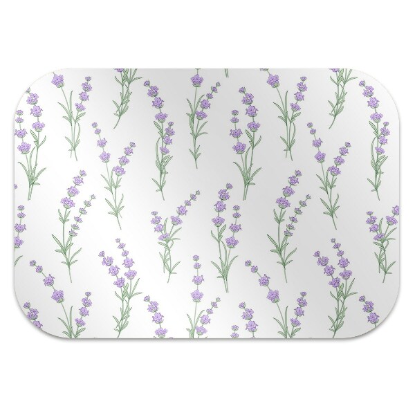 Alfombra para silla de escritorio Flores de lavanda