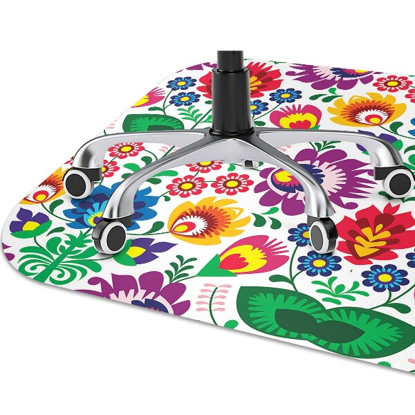 Alfombra silla ordenador Viejo patrón de polaco