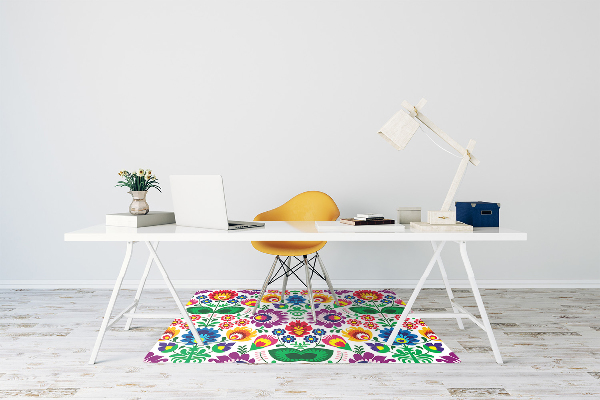 Alfombra silla ordenador Viejo patrón de polaco