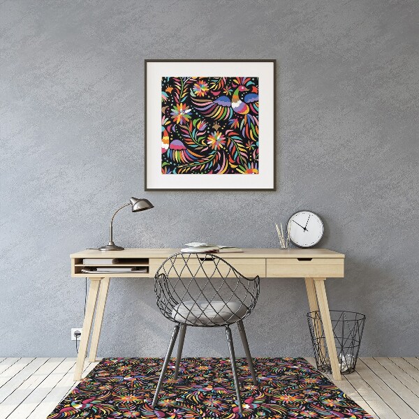 Alfombra silla ordenador Estilo mexicano