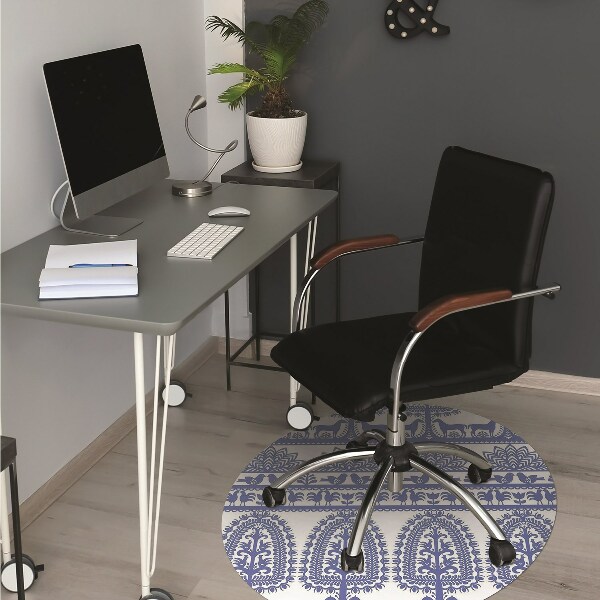 Alfombra silla ordenador Papel kurpie