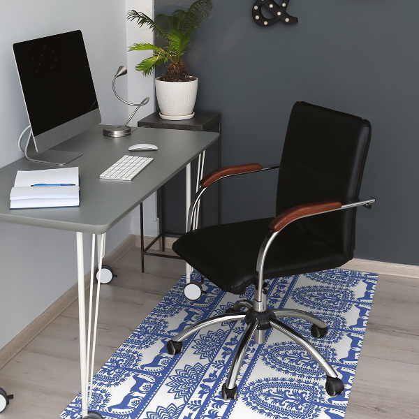 Alfombra silla ordenador Papel kurpie