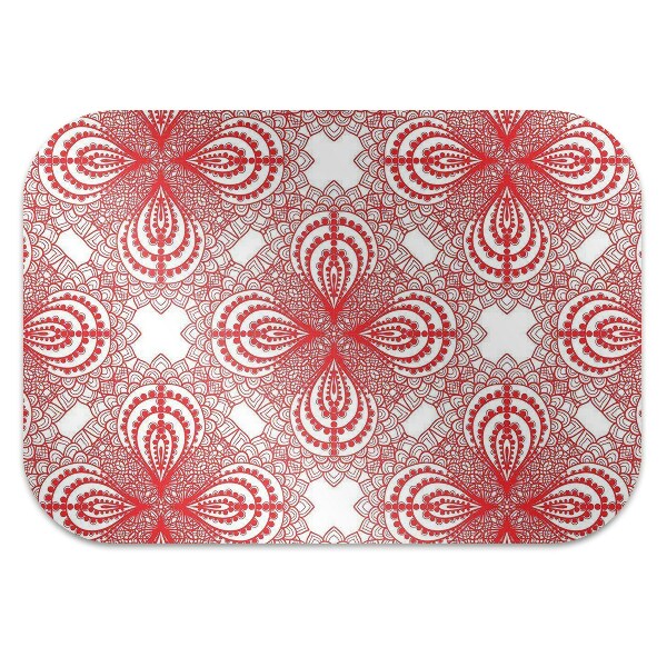 Alfombra silla ordenador Encaje rojo