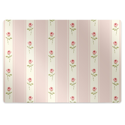 Alfombra silla ordenador Rosas