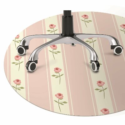 Alfombra silla ordenador Rosas