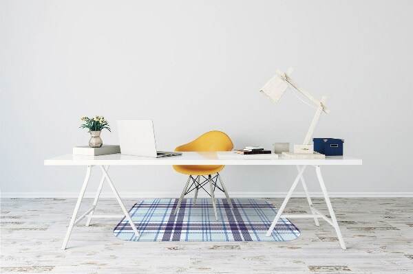 Alfombra silla ordenador Tartán