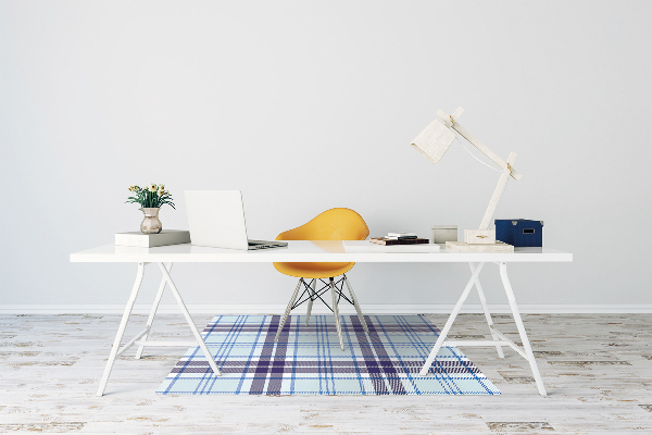 Alfombra silla ordenador Tartán