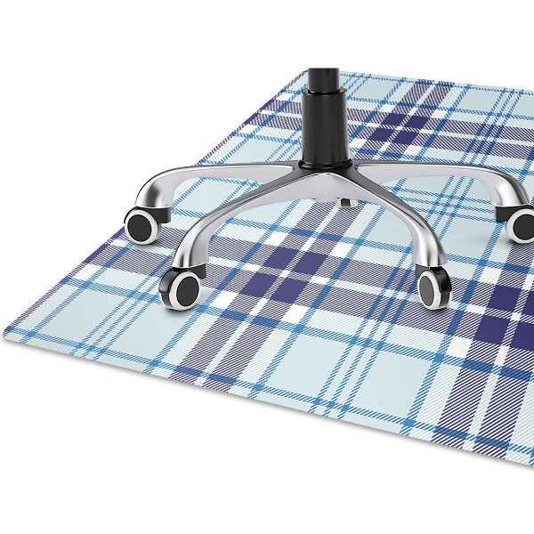 Alfombra silla ordenador Tartán