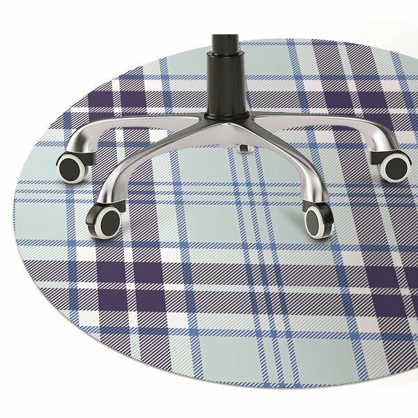 Alfombra silla ordenador Tartán